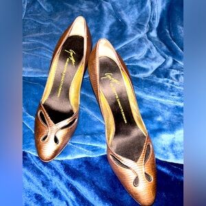 Preloved Guiseppe Zanotti Metallic Lizard pumps